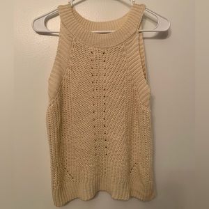 Cream sweater tank